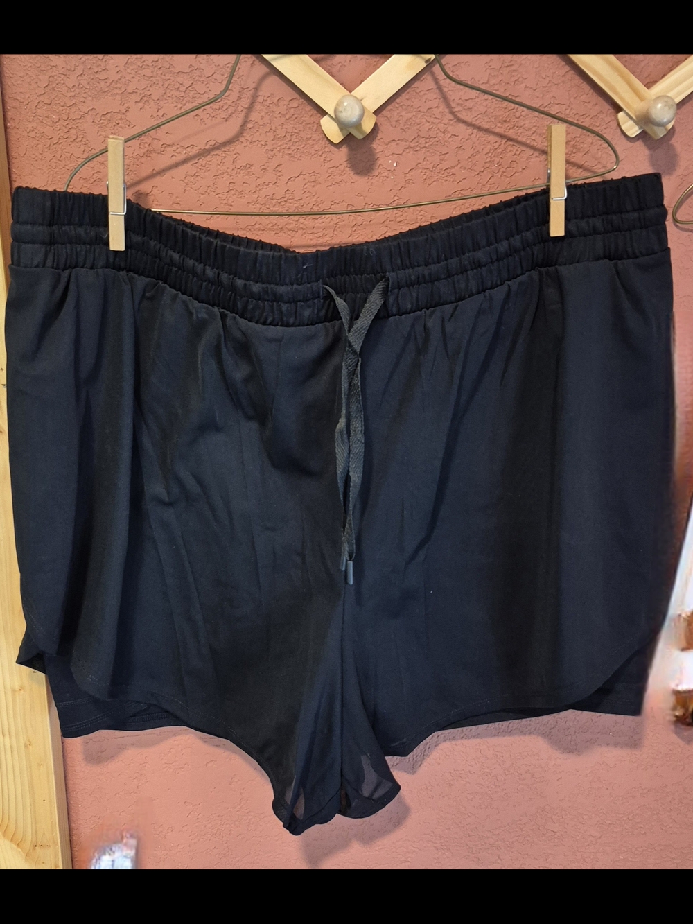 torrid Black Elastic Waist Athletic Shorts